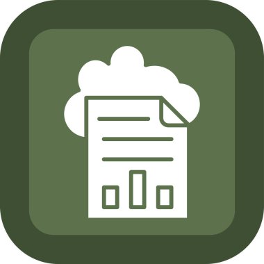 Bulut simgesi vektör illüstrasyonu