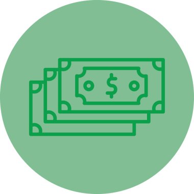 Para için. Web simgesi basit illüstrasyon