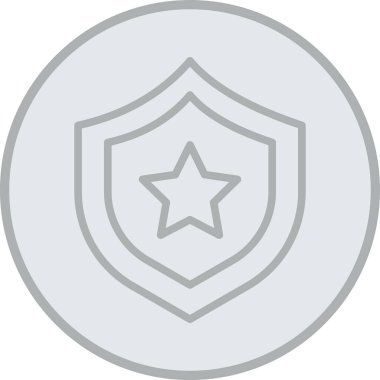 kalkan düz vektör simgesi