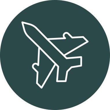 vektör düzlem simgesi, vektör illüstrasyonu, eps ve