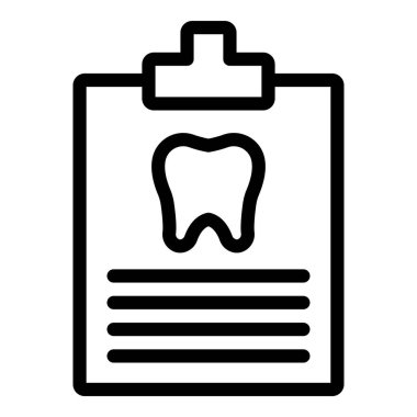 Diş simgesi, vektör illüstrasyonu