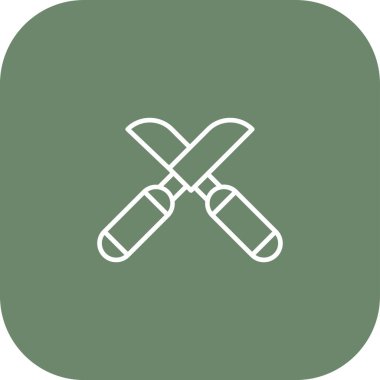 Shears web simgesi, vektör illüstrasyonu