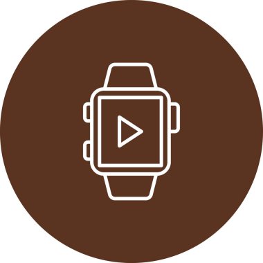 vektör renk çizgisi simgesini izle