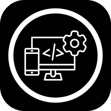 Web simgesi vektör illüstrasyonu