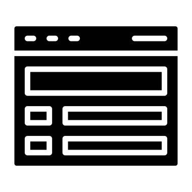 tarayıcı vektörü ince çizgi simgesi