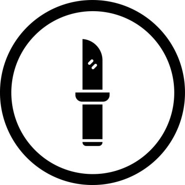 bıçak simgesi vektör illüstrasyonu