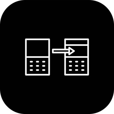 vektör hesap makinesi simgesi, soyut kavram