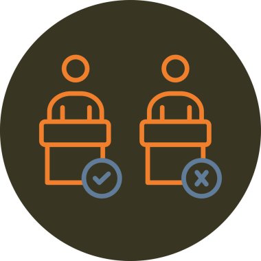 İnsan simgesinin vektör illüstrasyonu