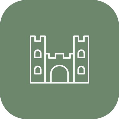 kale ikonu vektör illüstrasyonu