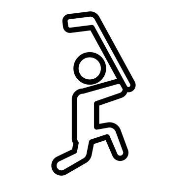 Koşan insan simgesi ana hatları vektörü. Koşan adam. İnsanlar koşar