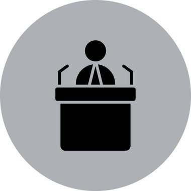 konferans ikonu vektör illüstrasyonu