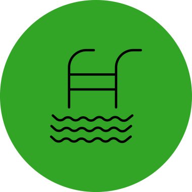 Su simgesinin vektör illüstrasyonu