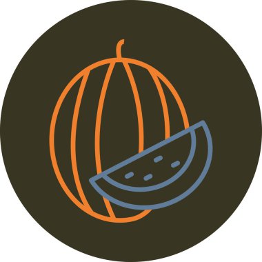 Balkabağım. Web simgesi basit illüstrasyon