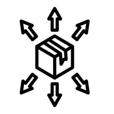 kutu teslim paketi simgesi, özet biçimi