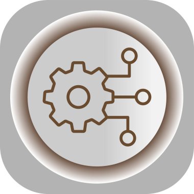 Projeniz için vektör ayarı simgesi