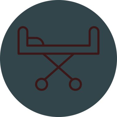 Bir salıncak simgesinin vektör illüstrasyonu