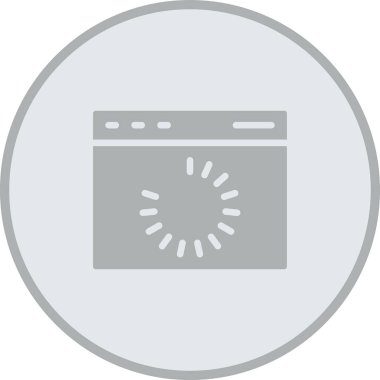 Mutfak ağ simgesi vektör illüstrasyonu