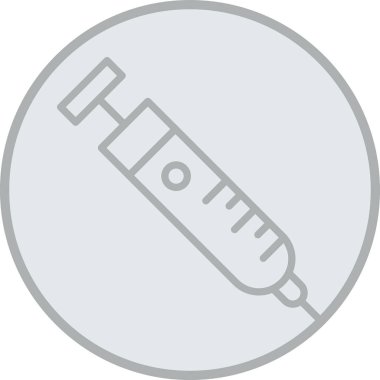 Şırınga simgesinin vektör illüstrasyonu