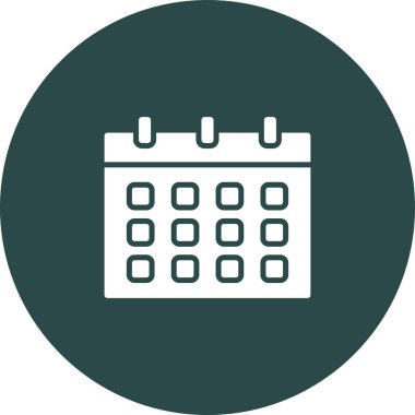 Takvim. Web simgesi basit tasarım