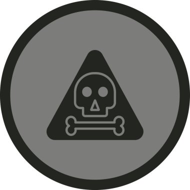 Kurukafa simgesi vektör illüstrasyonu