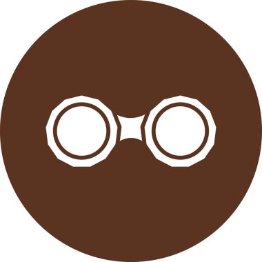 Yuvarlak bir simgenin vektör illüstrasyonu