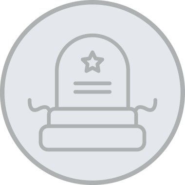 mezar simgesi vektör illüstrasyonu