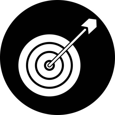 hedef vektör düz simge