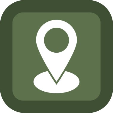 harita konum belirleyici simgesi ana hat biçiminde