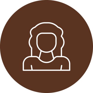 kadının simgesi. vektör çizim