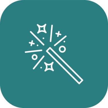 Bir yıldız simgesinin vektör illüstrasyonu