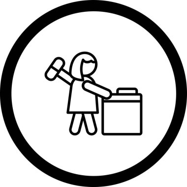 Çöp kutusu simgesi vektör çizimi çizimi