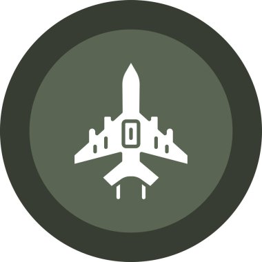 askeri vektör çember simgesi