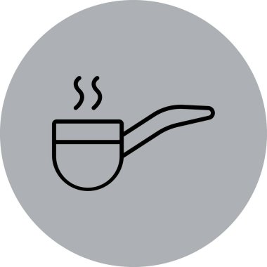 kahve fincanı simgesi, vektör illüstrasyonu