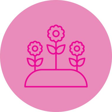 güzel çiçek vektör illüstrasyonu