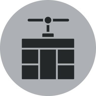 Kutu. Web simgesi basit illüstrasyon