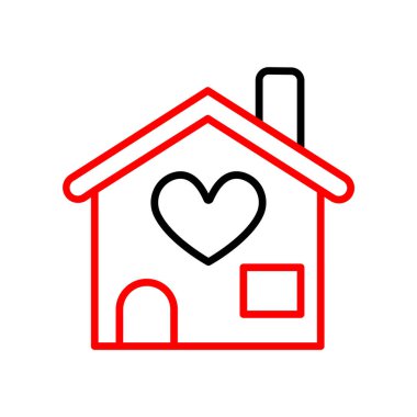 Ev simgesi, vektör illüstrasyon tasarımı