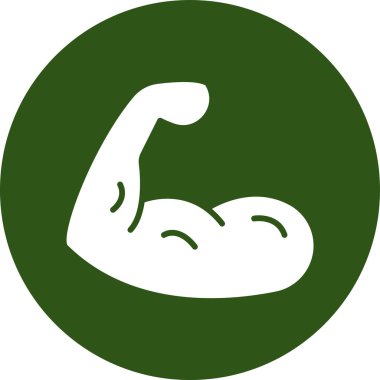 güçlü kol, kol, illüstrasyon, beyaz arkaplanda vektör