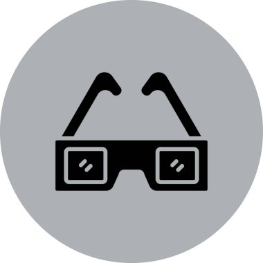 gözlük ikonu vektör illüstrasyonu