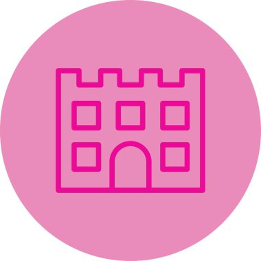 Bir binanın vektör illüstrasyonu