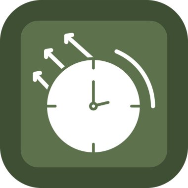 Saat simgesi, vektör illüstrasyonu