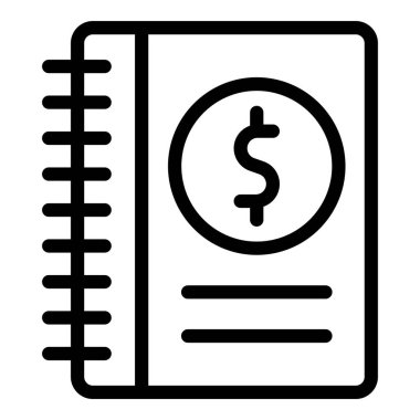 Para ve finans sektörü ikonu. vektör biçimi.