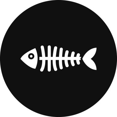 balık simgesi vektör illüstrasyonu