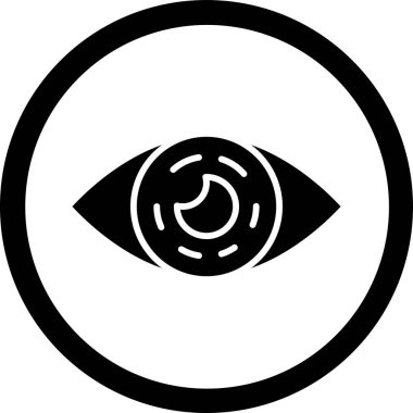 Moda stili izole edilmiş arkaplanda göz simgesi