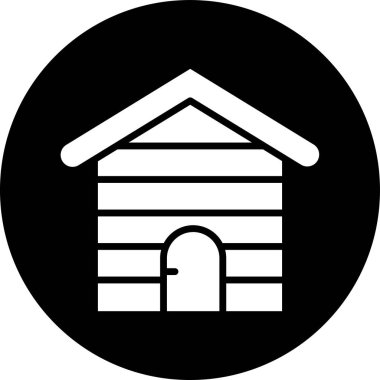 Ev. Web simgesi basit illüstrasyon