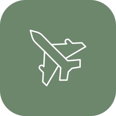 düzlem ikonu vektör illüstrasyonu