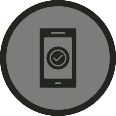 Akıllı telefon. Web simgesi basit tasarım