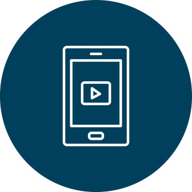 Mobil simgenin vektör illüstrasyonu