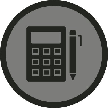 hesap makinesi simgesi vektör illüstrasyonu