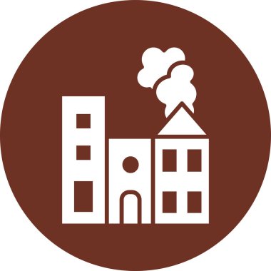 Yangın. Web simgesi basit illüstrasyon