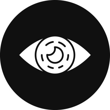 Göz simgesinin vektör illüstrasyonu